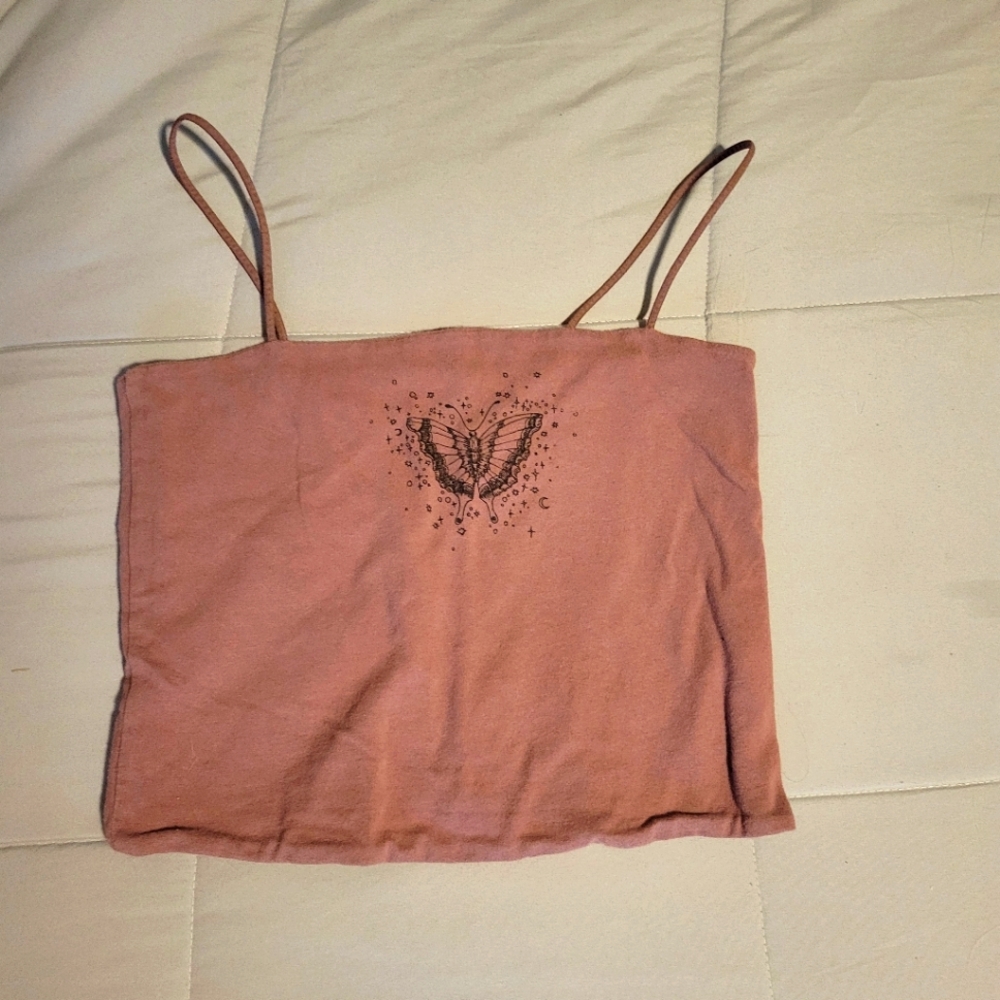 American Eagle cropped tank top size S (purple)